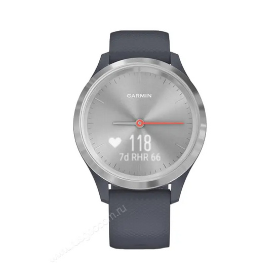 Часы Garmin Vivomove 3S серебристый циферблат с гранитно-синим ремешком