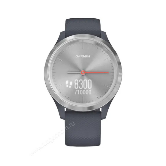 Часы Garmin Vivomove 3S серебристый циферблат с гранитно-синим ремешком