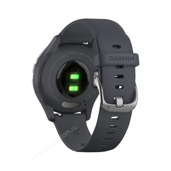Часы Garmin Vivomove 3S серебристый циферблат с гранитно-синим ремешком