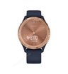 Часы Garmin Vivomove 3S розовое золото циферблат с темно-синим ремешком