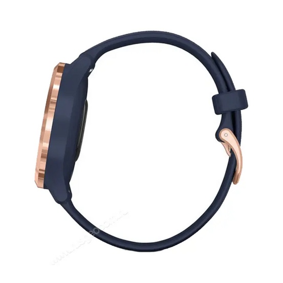 Часы Garmin Vivomove 3S розовое золото циферблат с темно-синим ремешком