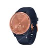 Часы Garmin Vivomove 3S розовое золото циферблат с темно-синим ремешком