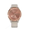 Часы Garmin Vivomove 3S розовое золото циферблат с песочным ремешком