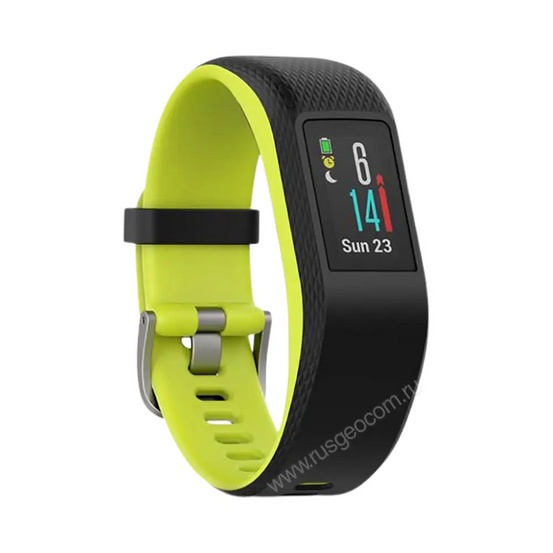 Фитнес-браслет Garmin Vivosport с GPS лимонные большой размер