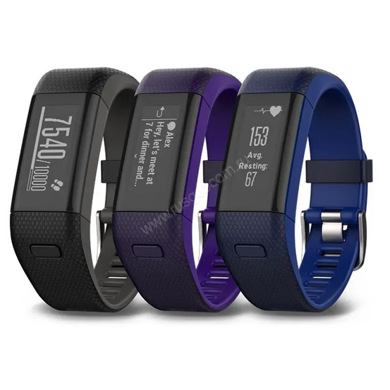 Фитнес-браслет Garmin vivosmart HR+ темно-синие