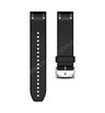 Ремешок сменный Garmin QuickFit 22 мм (силикон) черный с серебряным