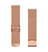 Ремешок сменный Garmin Quick Release 20 мм (металлический) миланская петля, с покрытием розовое золото 18K PVD