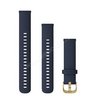 Ремешок сменный Garmin Quick Release 18 мм (силиконовый) темно-синий с золотистой застежкой