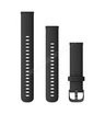 Ремешок сменный Garmin Quick Release 18 мм (силиконовый) черный с черной застежкой