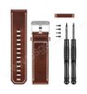 Ремешок сменный Garmin (кожа, коричневый) fenix 3