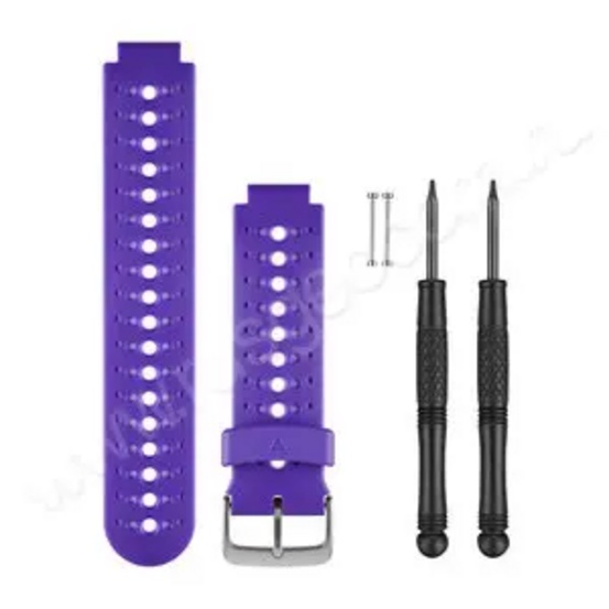 Ремешок сменный Garmin для Forerunner (фиолетовый/белый)