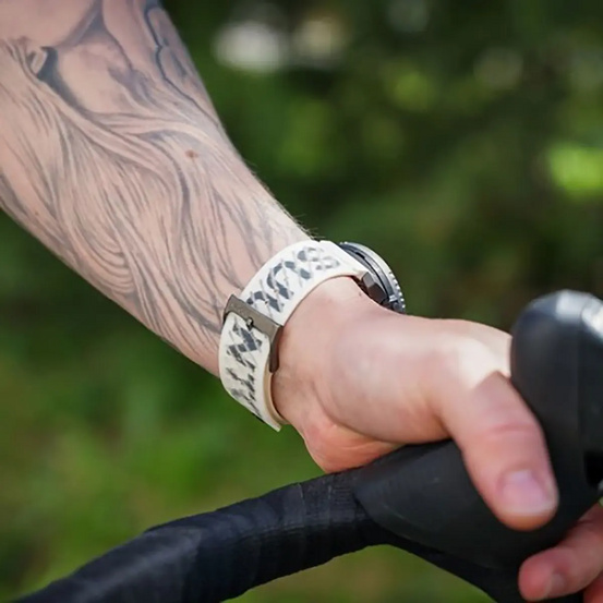 Силиконовый ремешок SUUNTO Athletic 5 22 мм Pearl White S+M, белый