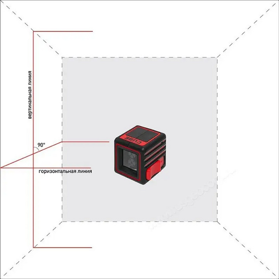 Лазерный уровень ADA Cube Professional Edition с калибровкой