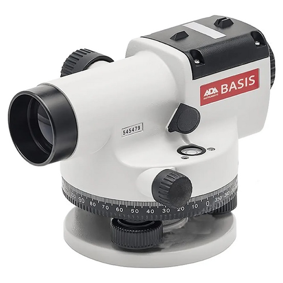 Комплект оптический нивелир ADA Basis + штатив на клипсах ADA Light + рейка ADA STAFF 3
