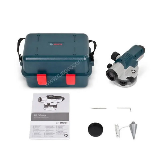 Комплект оптический нивелир Bosch GOL 20 D штатив  рейка - 3 в 1