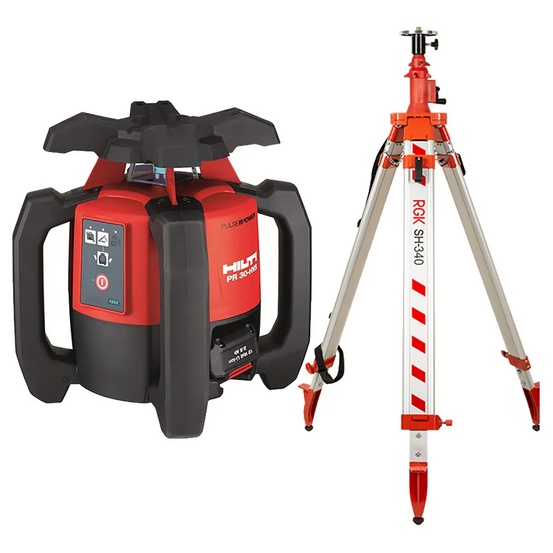 Ротационный лазерный нивелир HILTI PR 30 HVS + штатив RGK SH-340