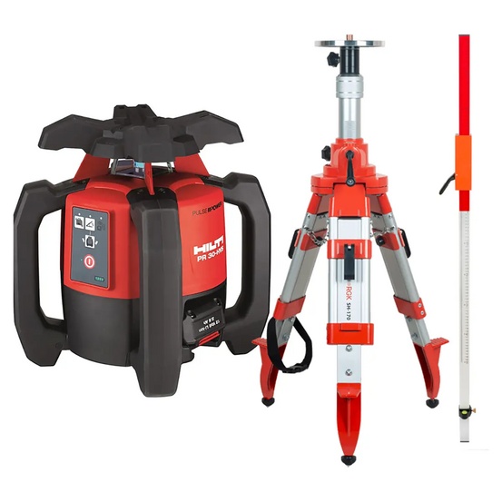 Ротационный лазерный нивелир HILTI PR 30 HVS + штатив RGK SH-170, рейка RGK LR-2