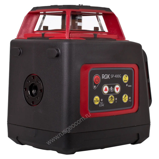 Комплект: ротационный нивелир RGK SP-400G с калибровкой + штатив RGK SH-170, рейка RGK LR-2