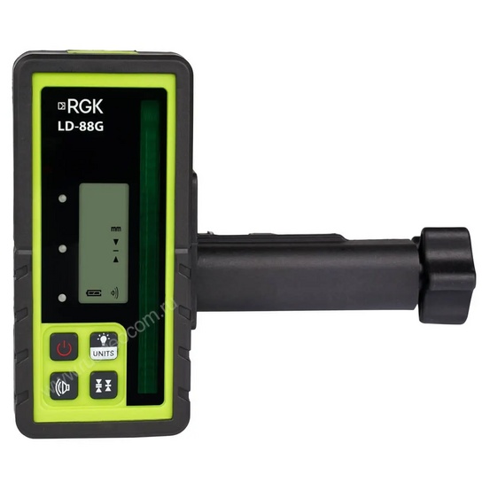 Комплект: ротационный нивелир RGK SP-100G + элевационный штатив RGK SH-170 + рейка RGK LR-2 + дальномер RGK DL100G