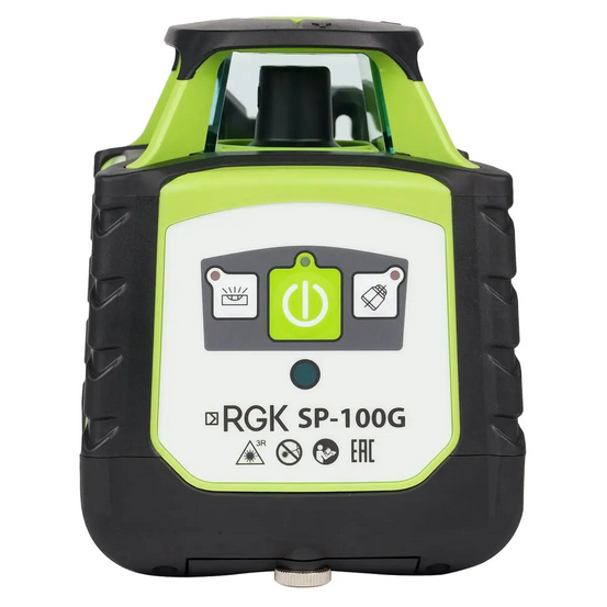 Комплект: ротационный нивелир RGK SP-100G + штатив RGK SH-170, рейка RGK LR-2