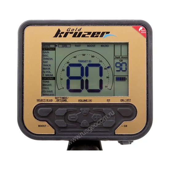 Комплект: металлоискатель Nokta Makro Gold Kruzer + пинпоинтер RGK MD-5