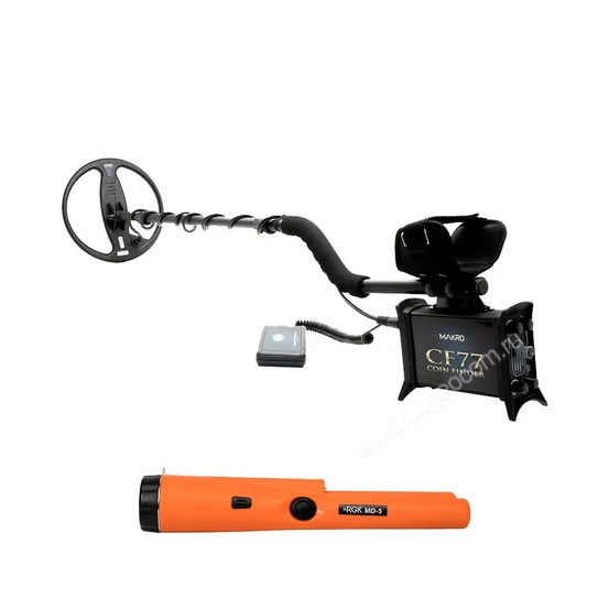 Комплект: металлоискатель Nokta Makro CF77 Pro + пинпоинтер RGK MD-5