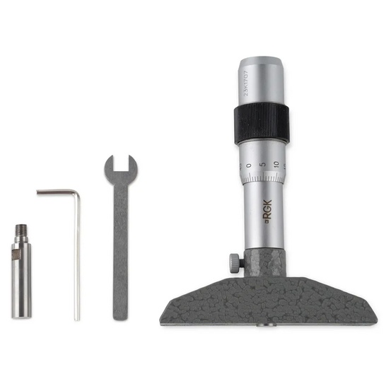 Глубиномер микрометрический RGK GM-50 с калибровкой