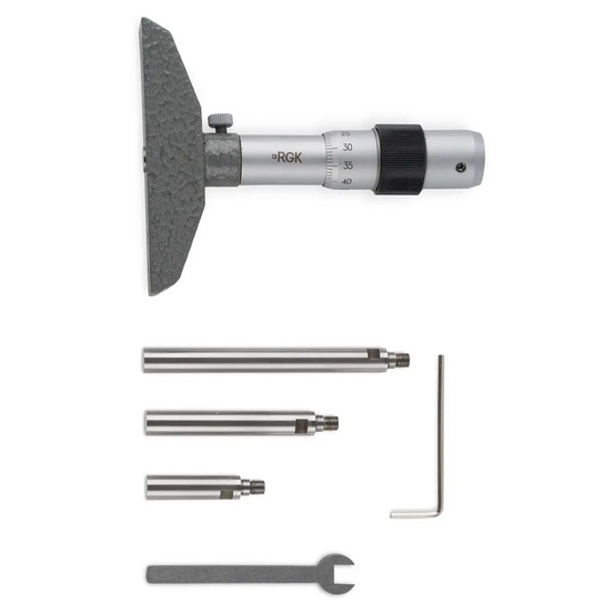 Глубиномер микрометрический RGK GM-100 с калибровкой