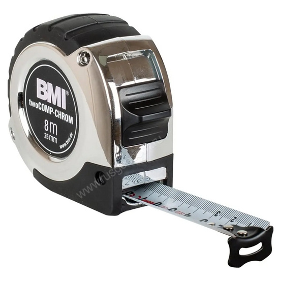 Измерительная рулетка BMI twoCOMP CHROM 8 M с калибровкой