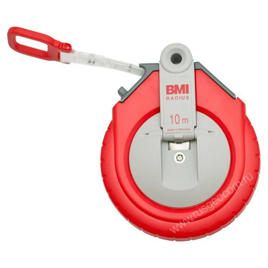 Измерительная рулетка BMI RADIUS 10M с калибровкой с фибергласовой лентой