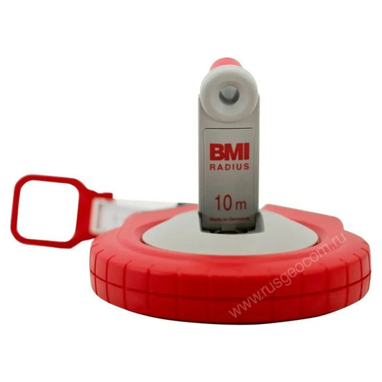 Измерительная рулетка BMI RADIUS 10M с калибровкой с фибергласовой лентой