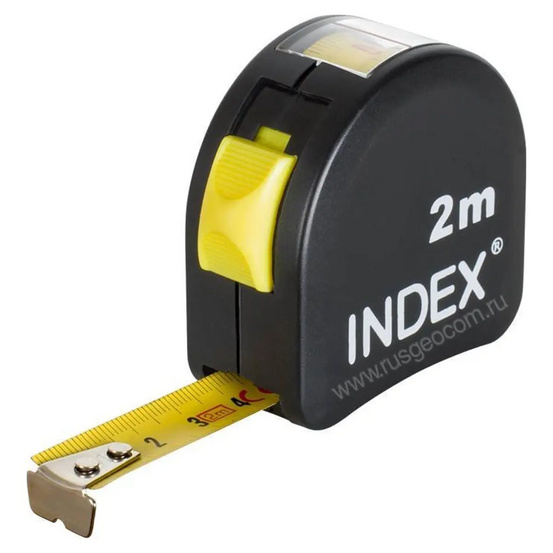Рулетка стальная INDEX TWA2016 (2 метра) с калибровкой