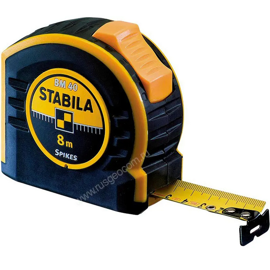 Рулетка STABILA BM 40 8 м с калибровкой