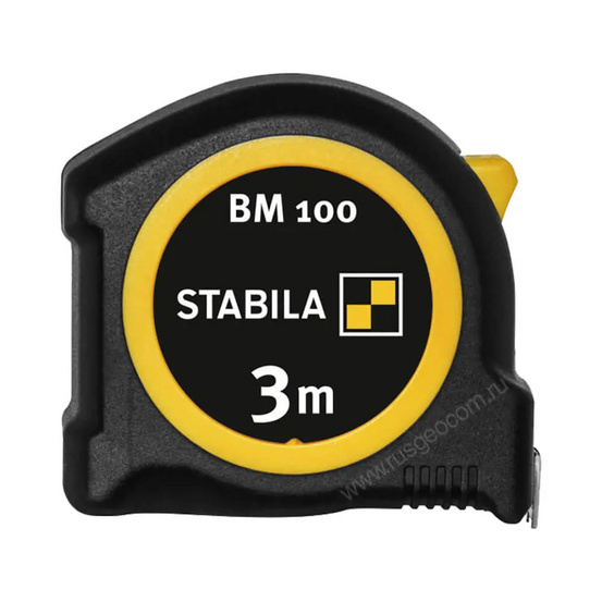 Рулетка STABILA BM 100 3м с калибровкой