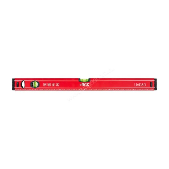 Пузырьковый строительный уровень с магнитом RGK U6060 0,6 м (60 см)