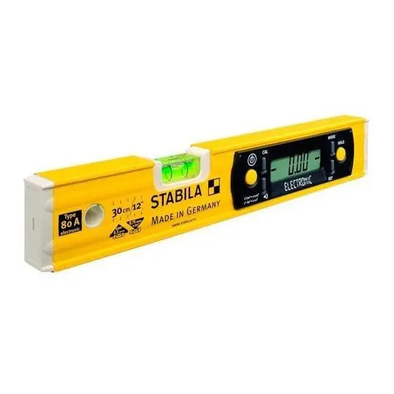 Уровень лазерный STABILA 80A electronic с калибровкой, 30см