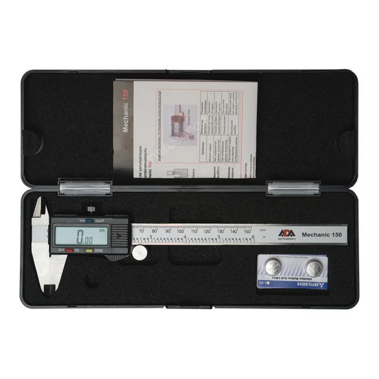 Цифровой штангенциркуль ADA Mechanic 150 с калибровкой