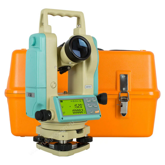 Комплект теодолит RGK T-05 (оптический отвес) штатив рейка - 3 в 1