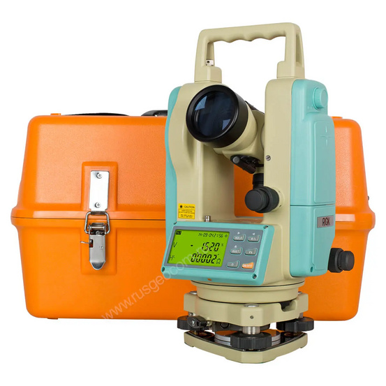 Комплект теодолит RGK T-05 (лазерный отвес) с поверкой штатив рейка - 3 в 1