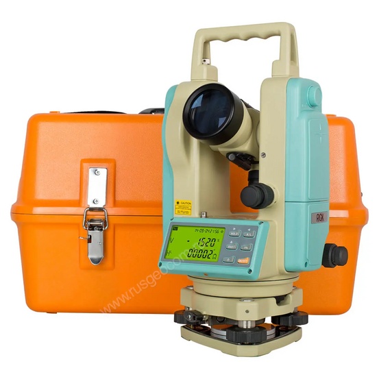 Комплект теодолит RGK T-02 с лазерным целеуказателем с поверкой штатив рейка - 3 в 1