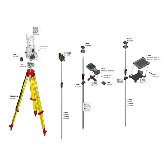 Роботизированный тахеометр Leica TS16 M R1000 (1