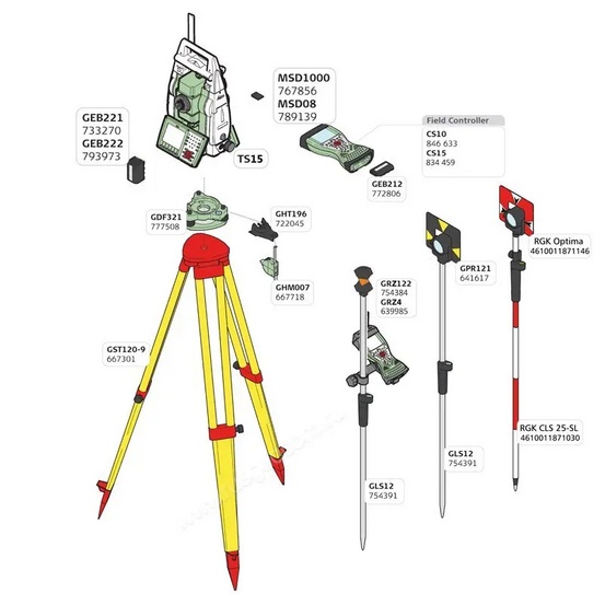 Тахеометр Leica TS15 G R400 (2