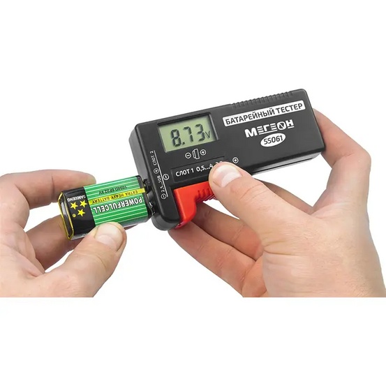 Тестер батареек МЕГЕОН 55061