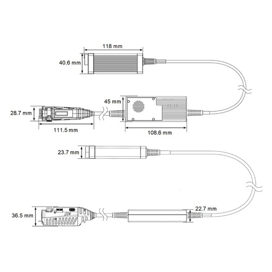 Пробник осциллографический с оптической изоляцией RIGOL PIA1020