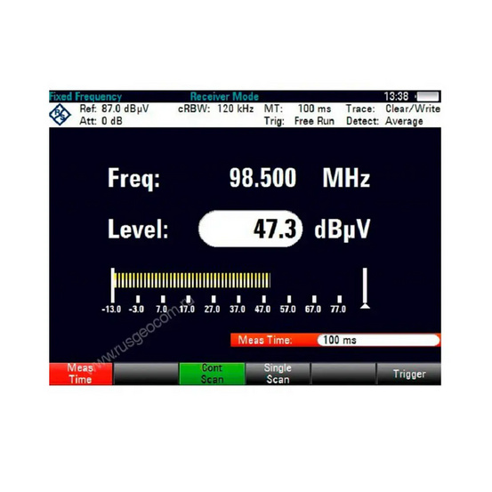Опция режима измерительного приемника Rohde & Schwarz FSH-K43
