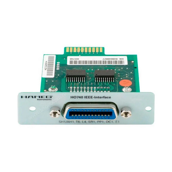 Опция гальванически развязанный интерфейс IEEE-488 (GPIB) Rohde & Schwarz HO740