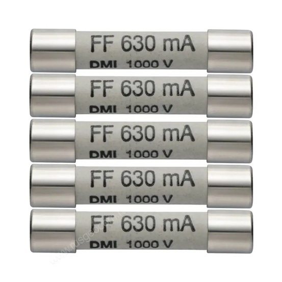Комплект плавких предохранителей 630mA/1000V Testo 0590 0006