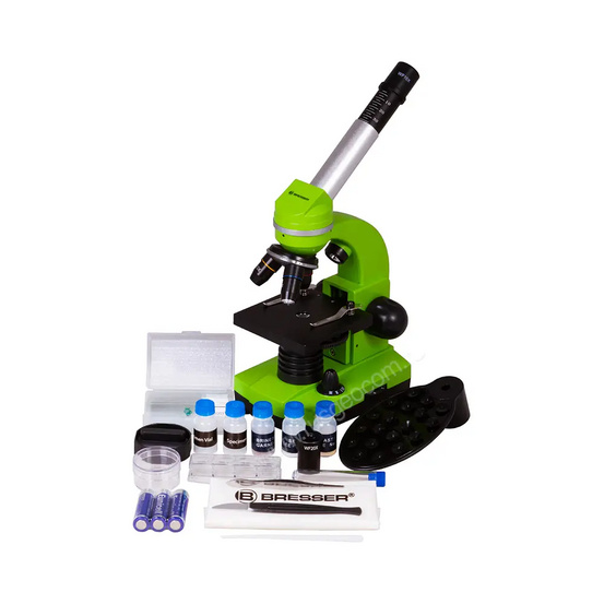 Микроскоп Bresser Junior Biolux SEL 40–1600x, зеленый