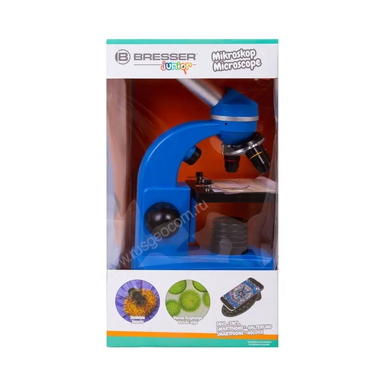Микроскоп Bresser Junior Biolux SEL 40–1600x, синий