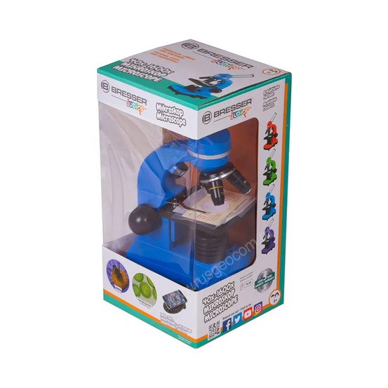 Микроскоп Bresser Junior Biolux SEL 40–1600x, синий